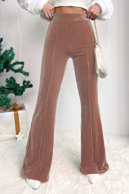 Corduroy High Waist Flare Pants