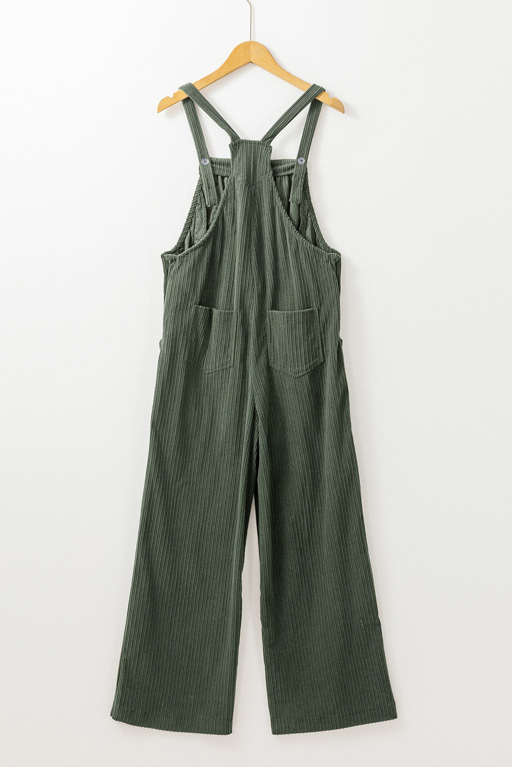 Plus Size Corduroy Pocketed Overall