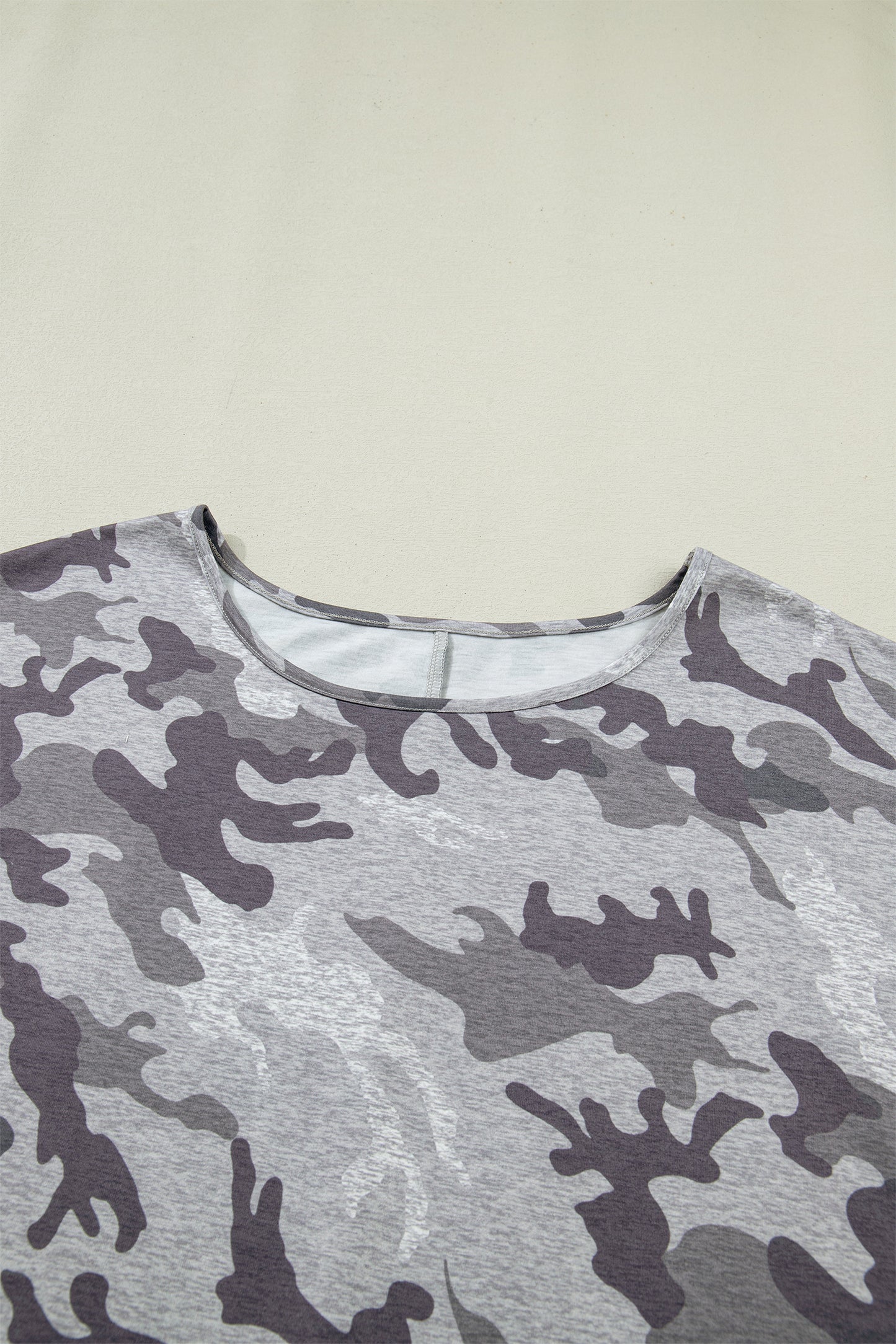 Plus Size Camo Short Sleeve T-Shirt