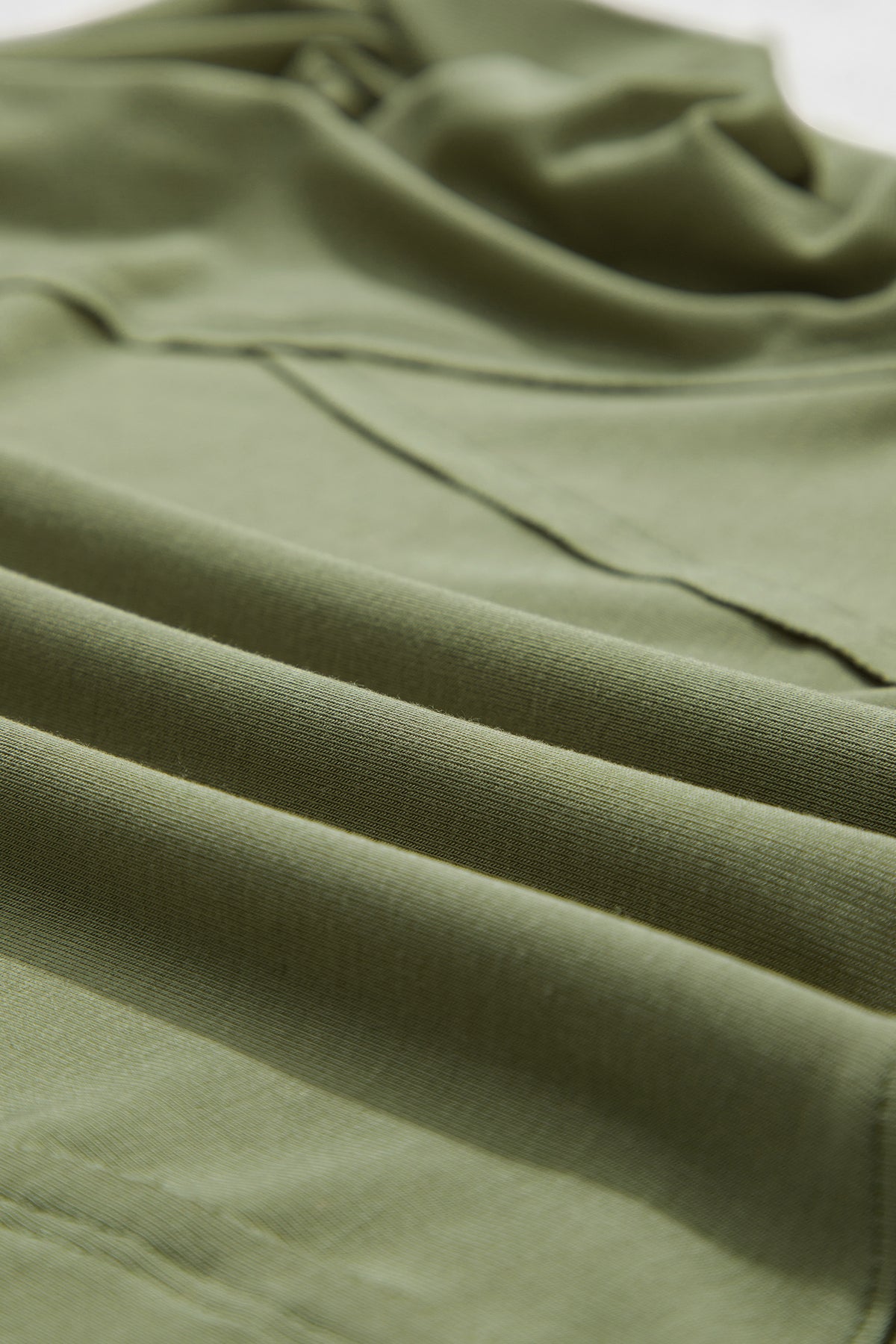 Solid Reverse Seam Paneling Long Sleeve Top