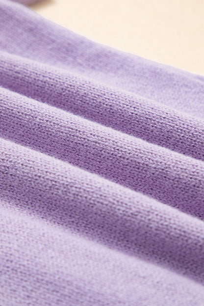 Solid Short Sleeve Cardigan Sweater Tee