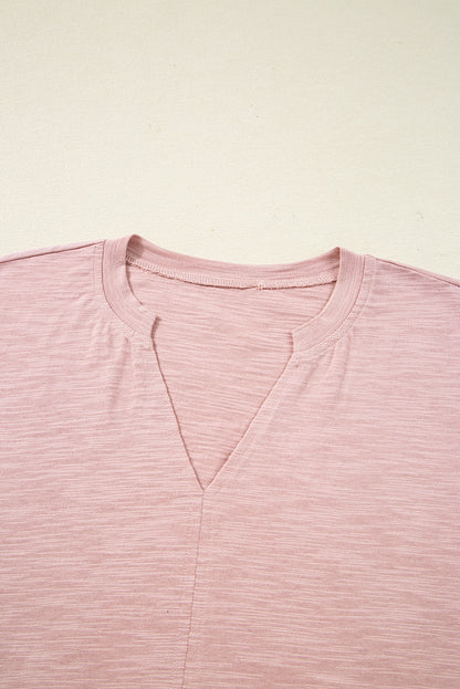 Embroidered Eyelet Patchwork Batwing Sleeve Blouse