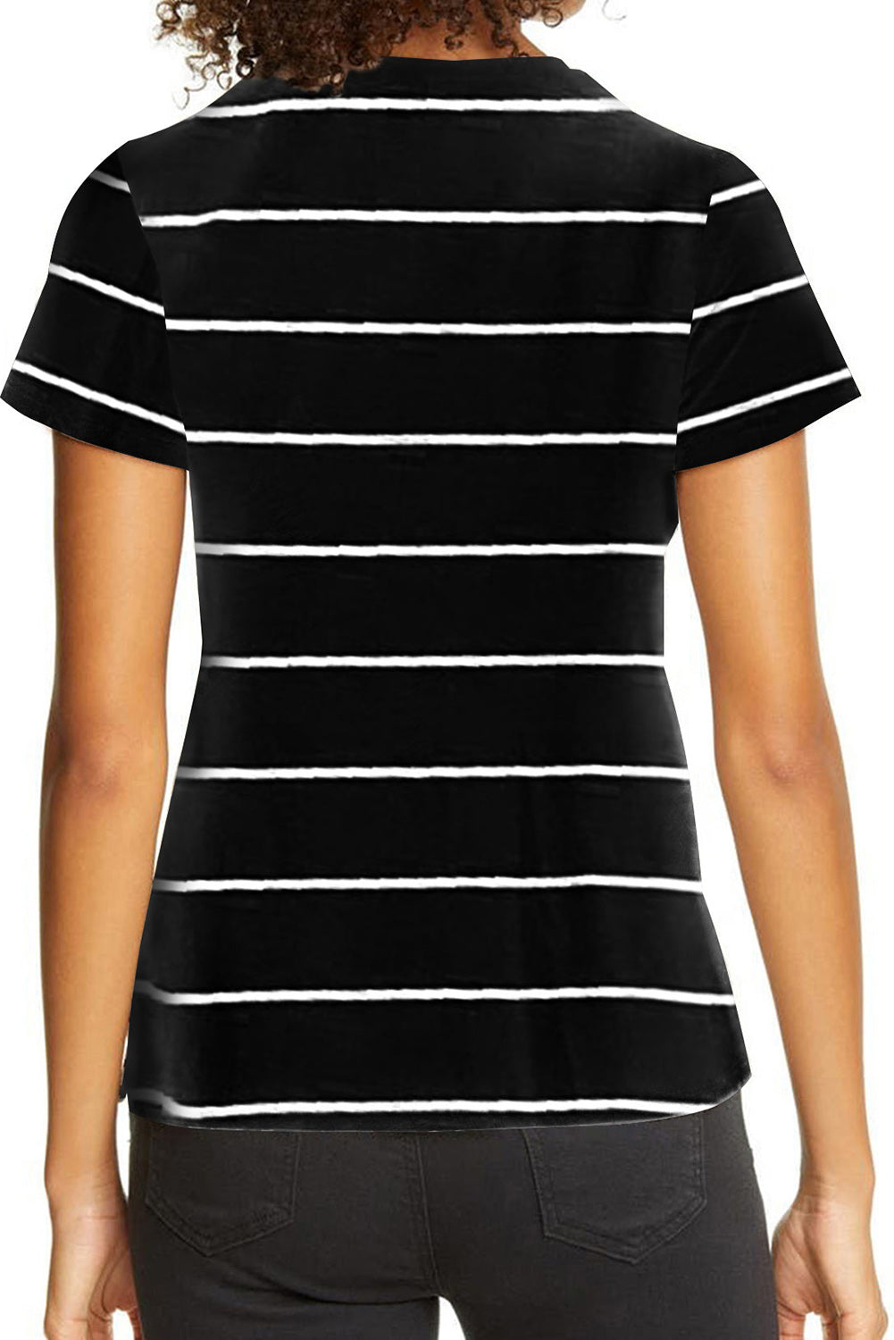 Stripe Round Neck T-Shirt