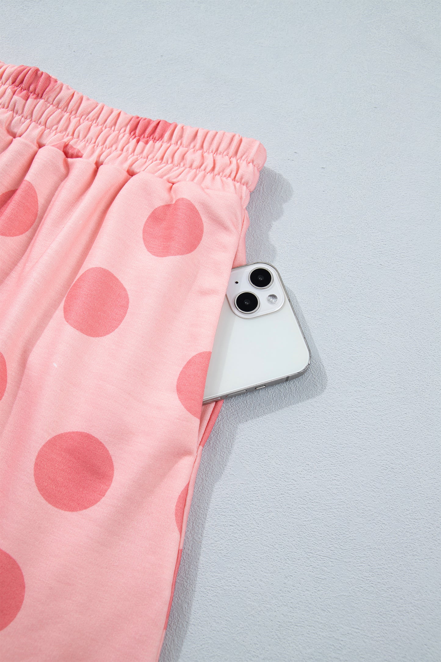 Polka Dot Short Sleeve Top & Mini Skort Set
