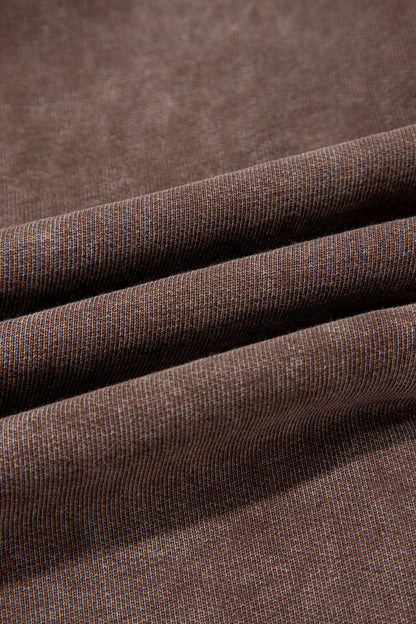 Mineral Wash Elastic Waist Barrel Leg Pants
