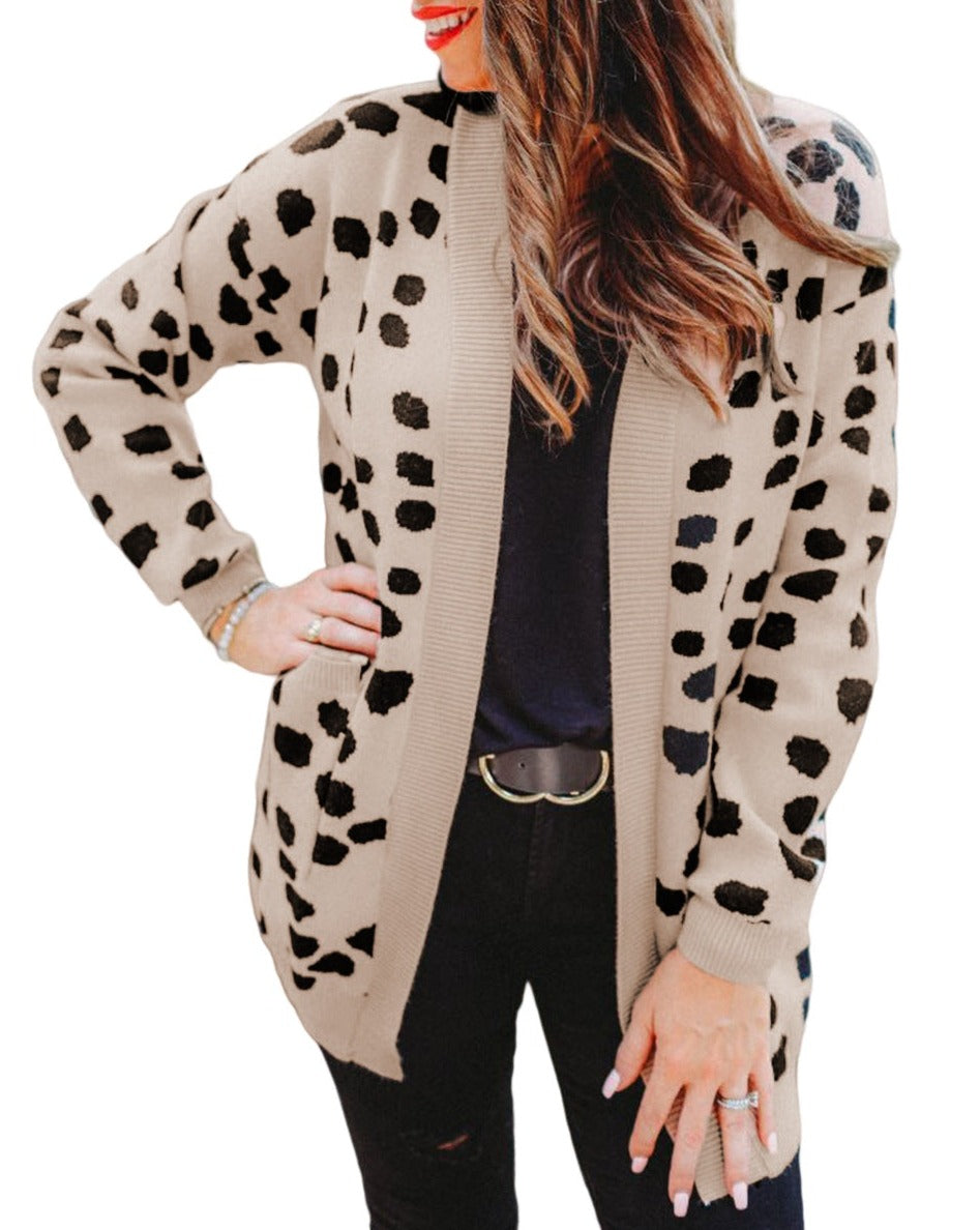 NEW! Leopard Spots Knit Cardigan