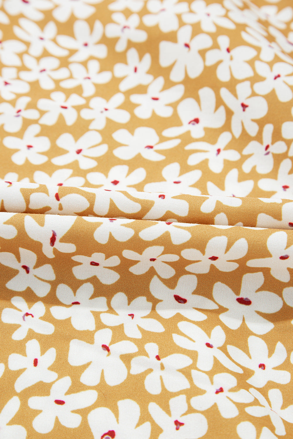 Floral V-Neck Short Sleeve Tiered Mini Dress