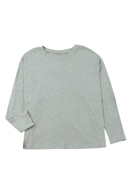 Center Seam Long Sleeve Top