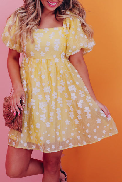 Floral Puff Sleeve Dress