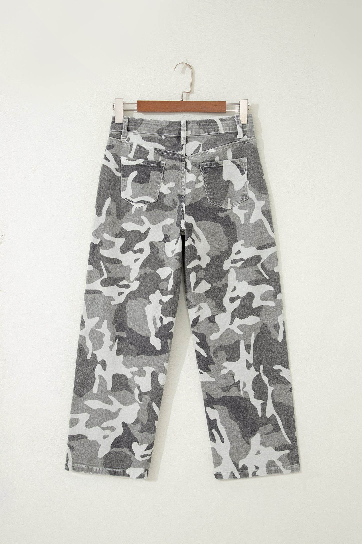 Camo Denim High Waist Jeans