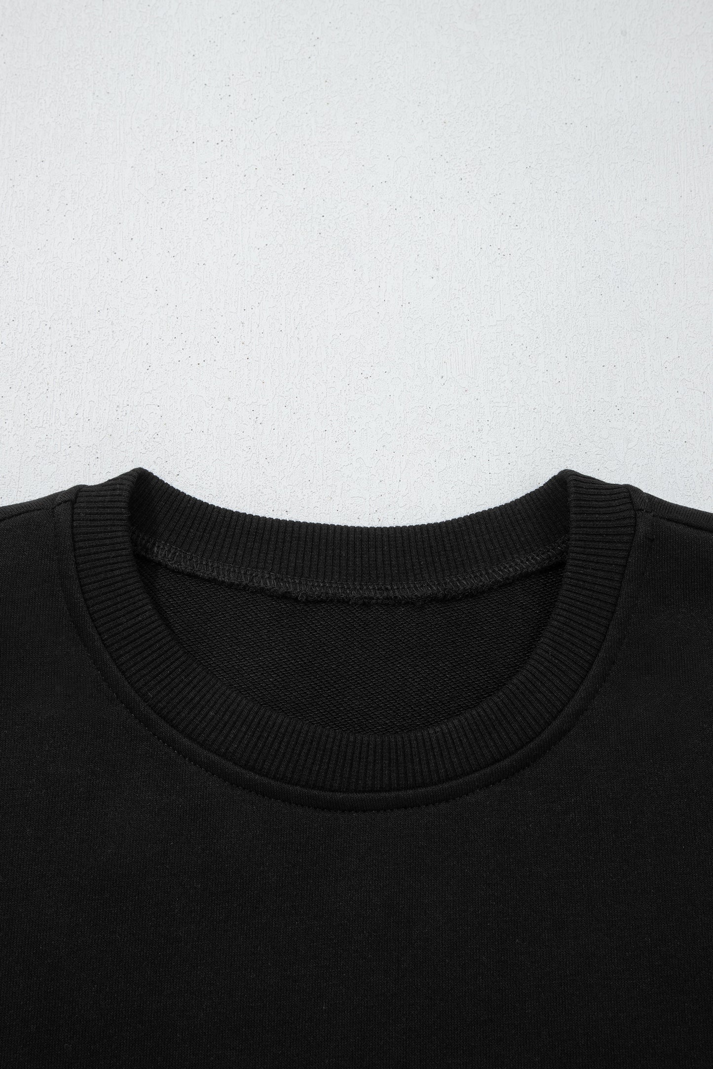 Solid Oversize Sweatshirt and Ribbed Leggings Set