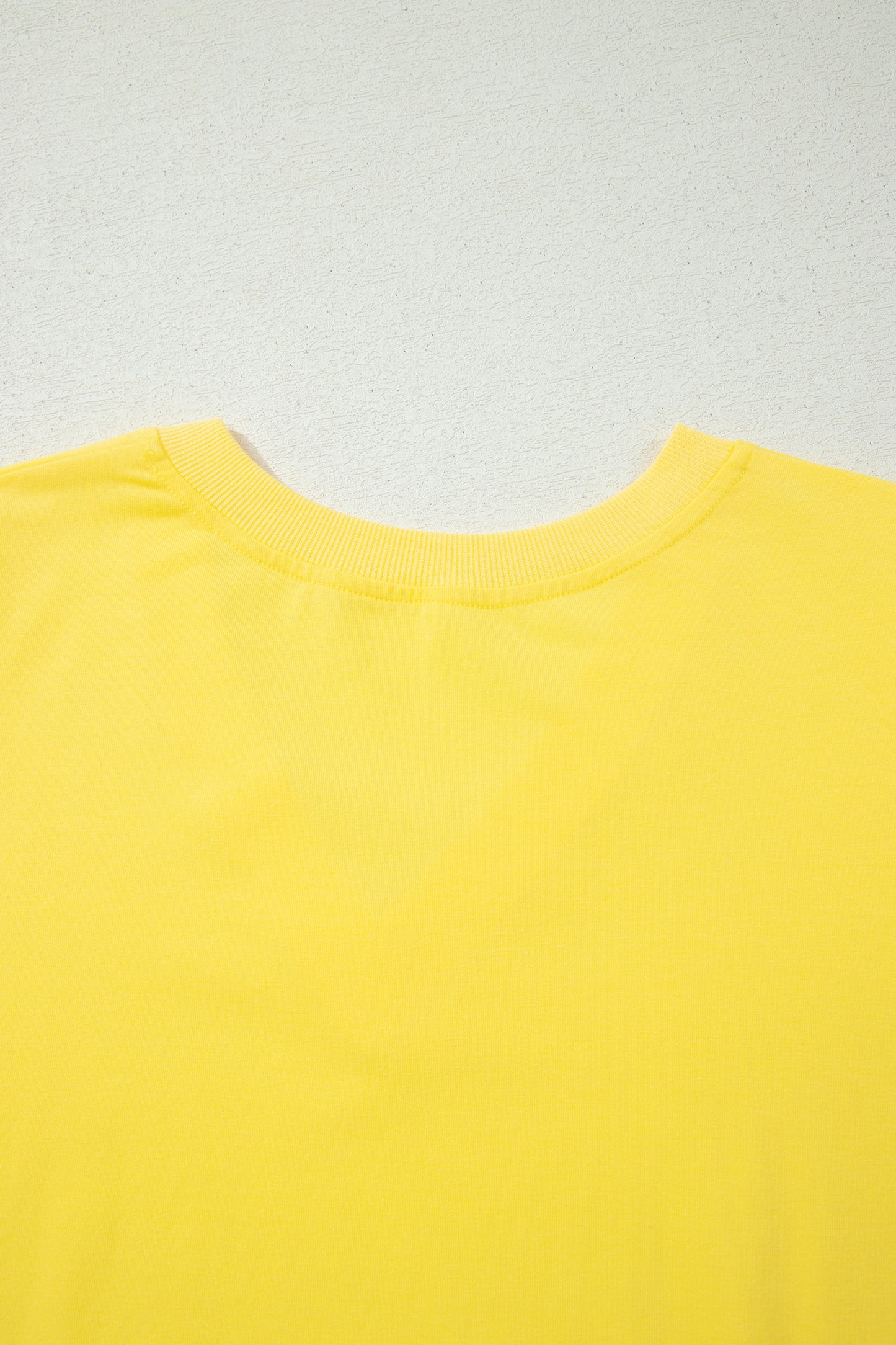 Solid V-Neck Short Puff Sleeve Blouse