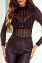 Star Mesh Long Sleeve Bodysuit