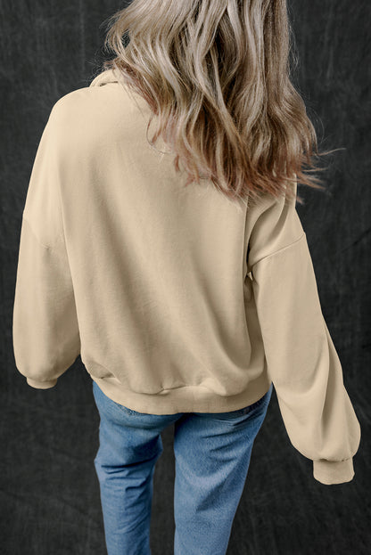 Zip-Up Kangaroo Pocket Sweatshirt