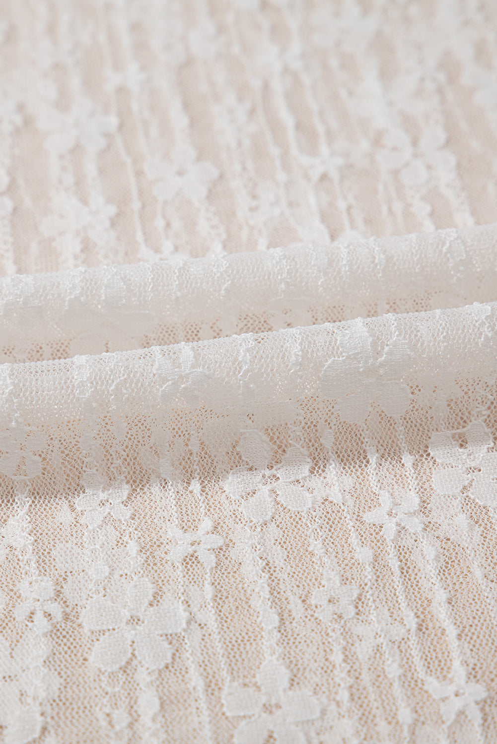 Floral Sheer Lace Long Sleeve Top