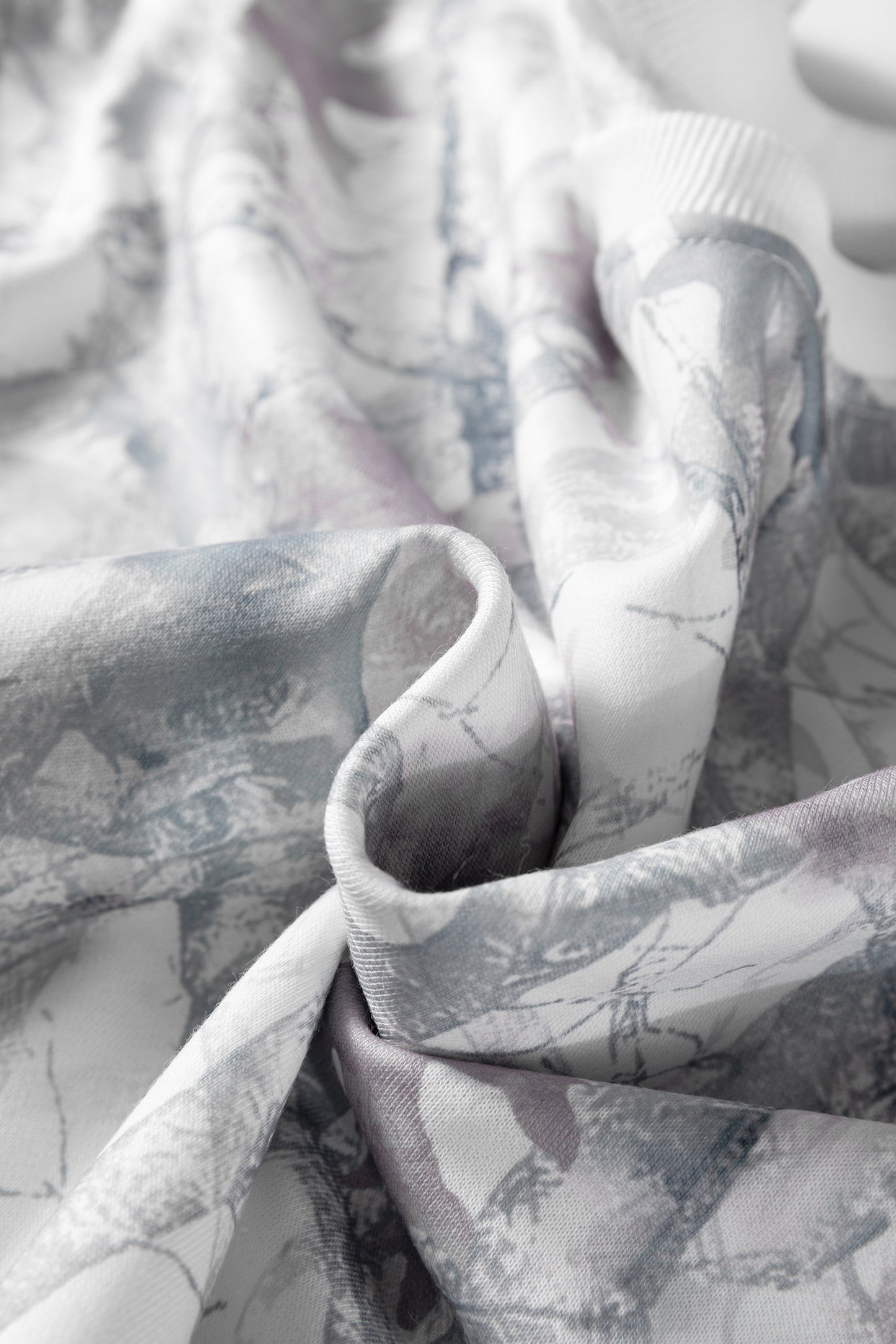 Abstract Camo Pullover & Drawstring Shorts Set