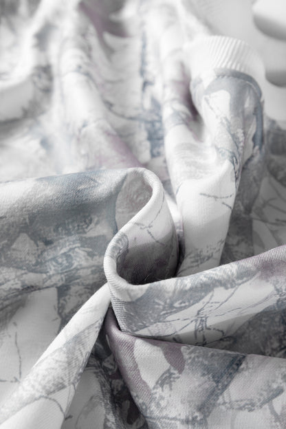 Abstract Camo Pullover & Drawstring Shorts Set