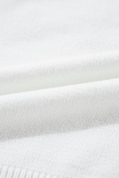 Touchdown Tinsel Puff Sleeve Crewneck Sweater