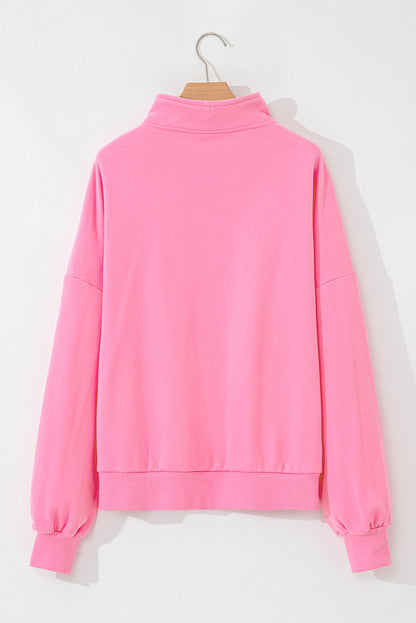 Zip-Up Kangaroo Pocket Sweatshirt