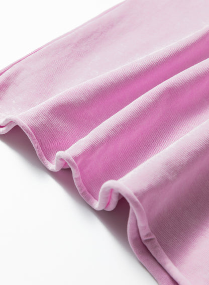 Mineral Wash Drop Shoulder Raw Edge Tee