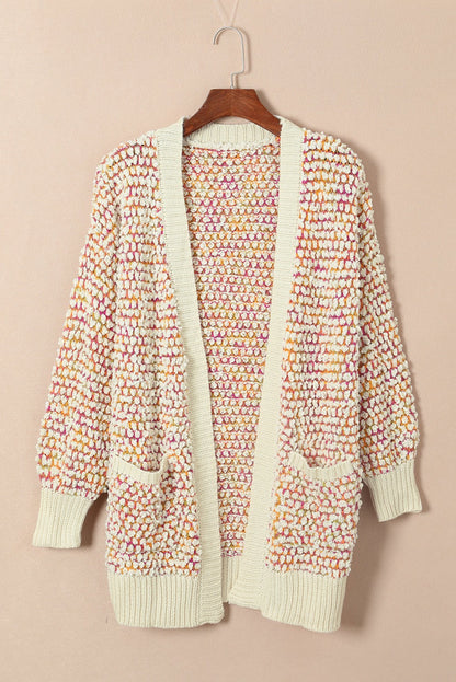 Abstract Open Front Cardigan