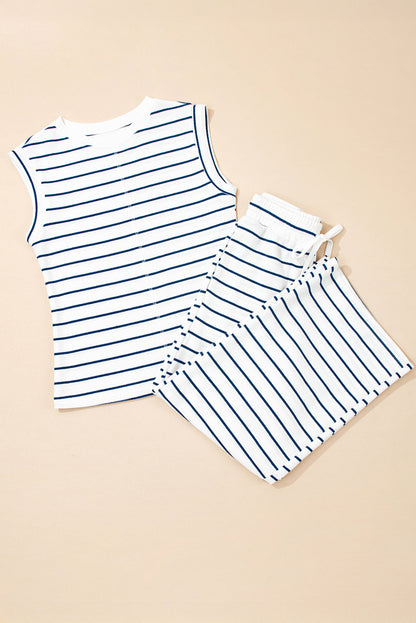 Stripe Top and Pants Set