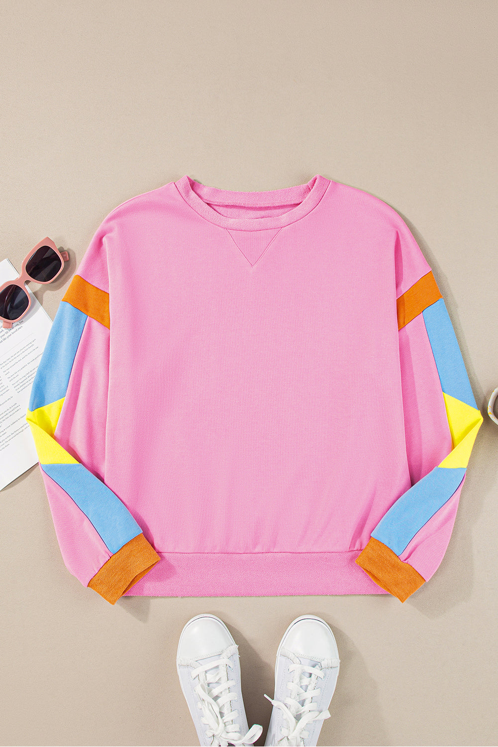 Colorblock French Terry Top