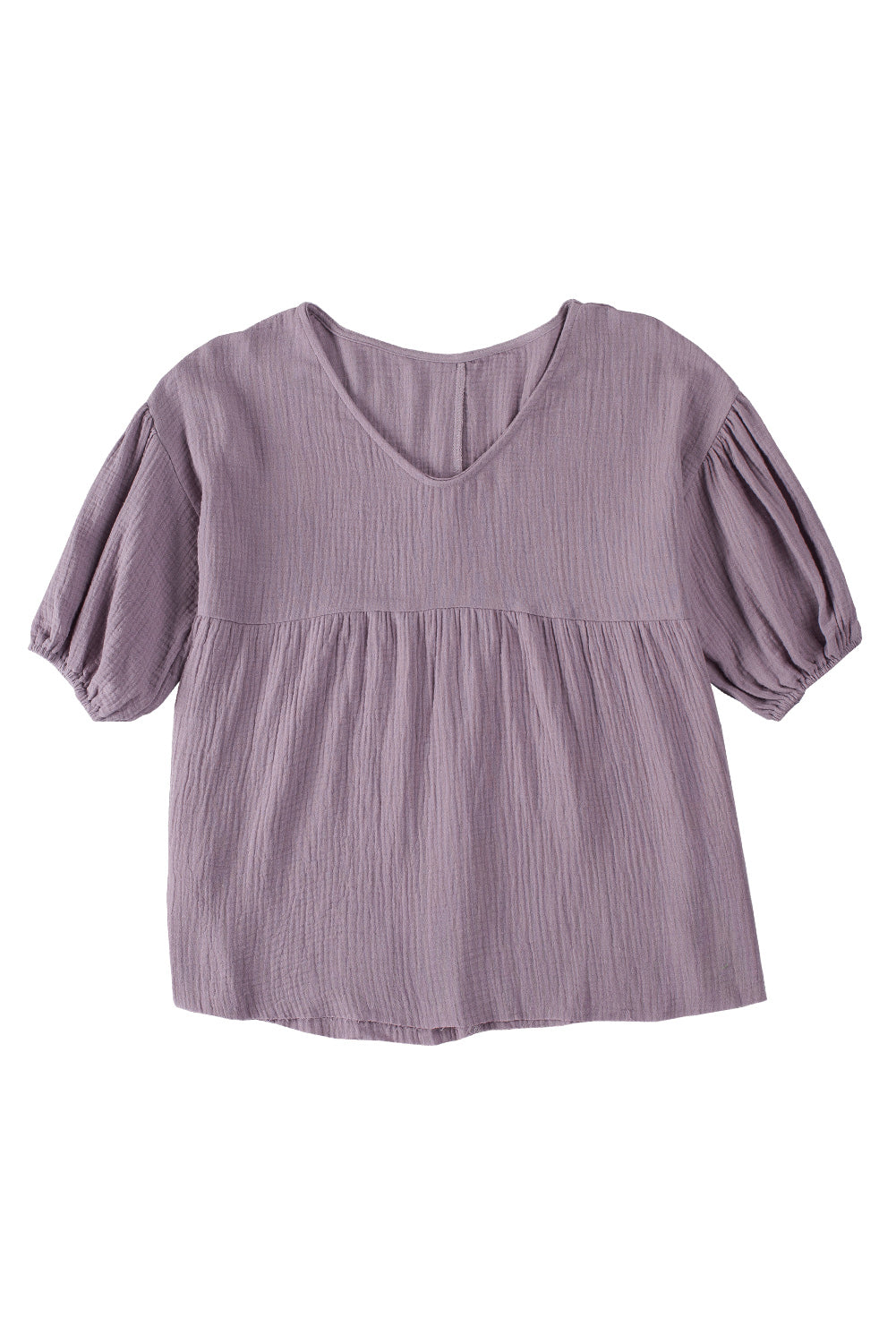 Gauze Short Bubble Sleeve Top