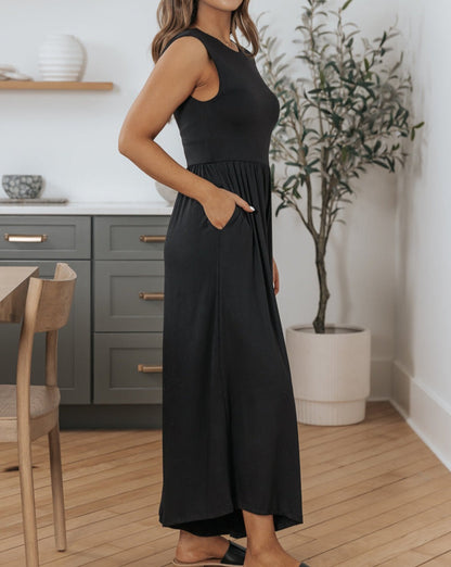 Low Back Wide Leg Jumpsuit