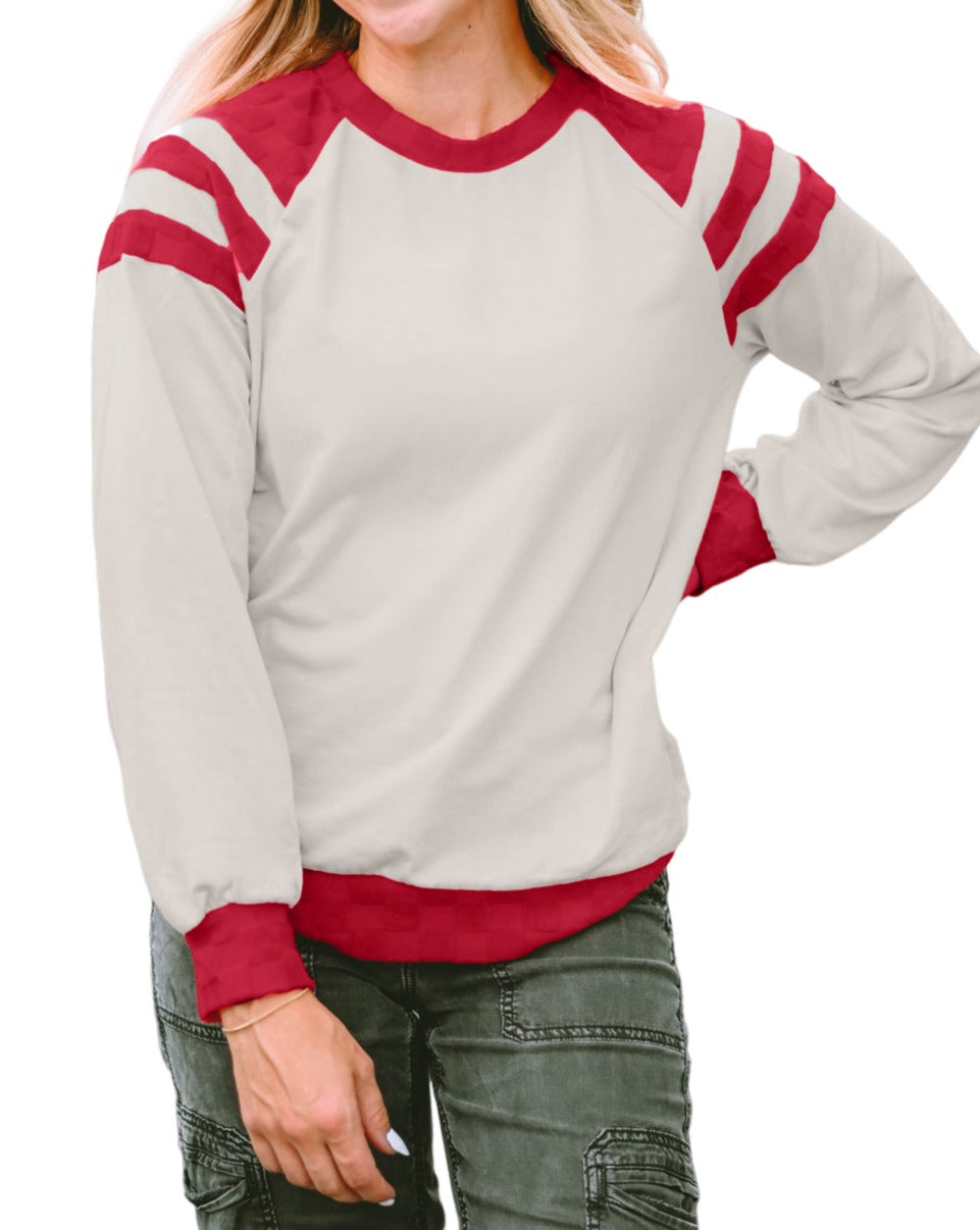 Colorblock Raglan Long Sleeve Top