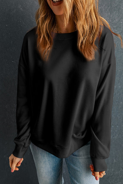 Crewneck Long Sleeve Pullover Sweatshirt