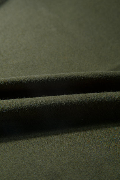 Solid Extended Cuff Long Sleeve Top