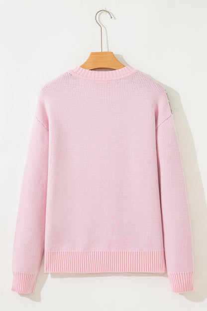 Christmas Ginger Bread Man Round Neck Sweater
