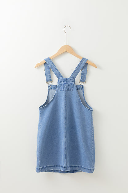 Denim Adjustable Straps Overall Dress