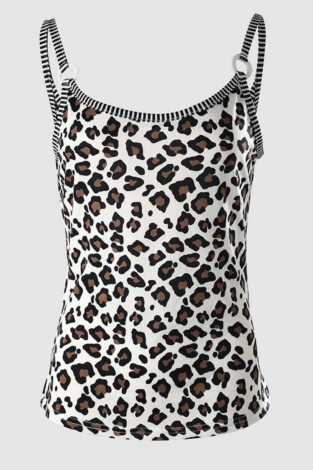 Cheetah Stripe Low-Back Tank Top