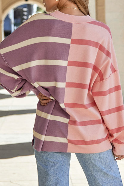 Colorblock Oversized Sweater