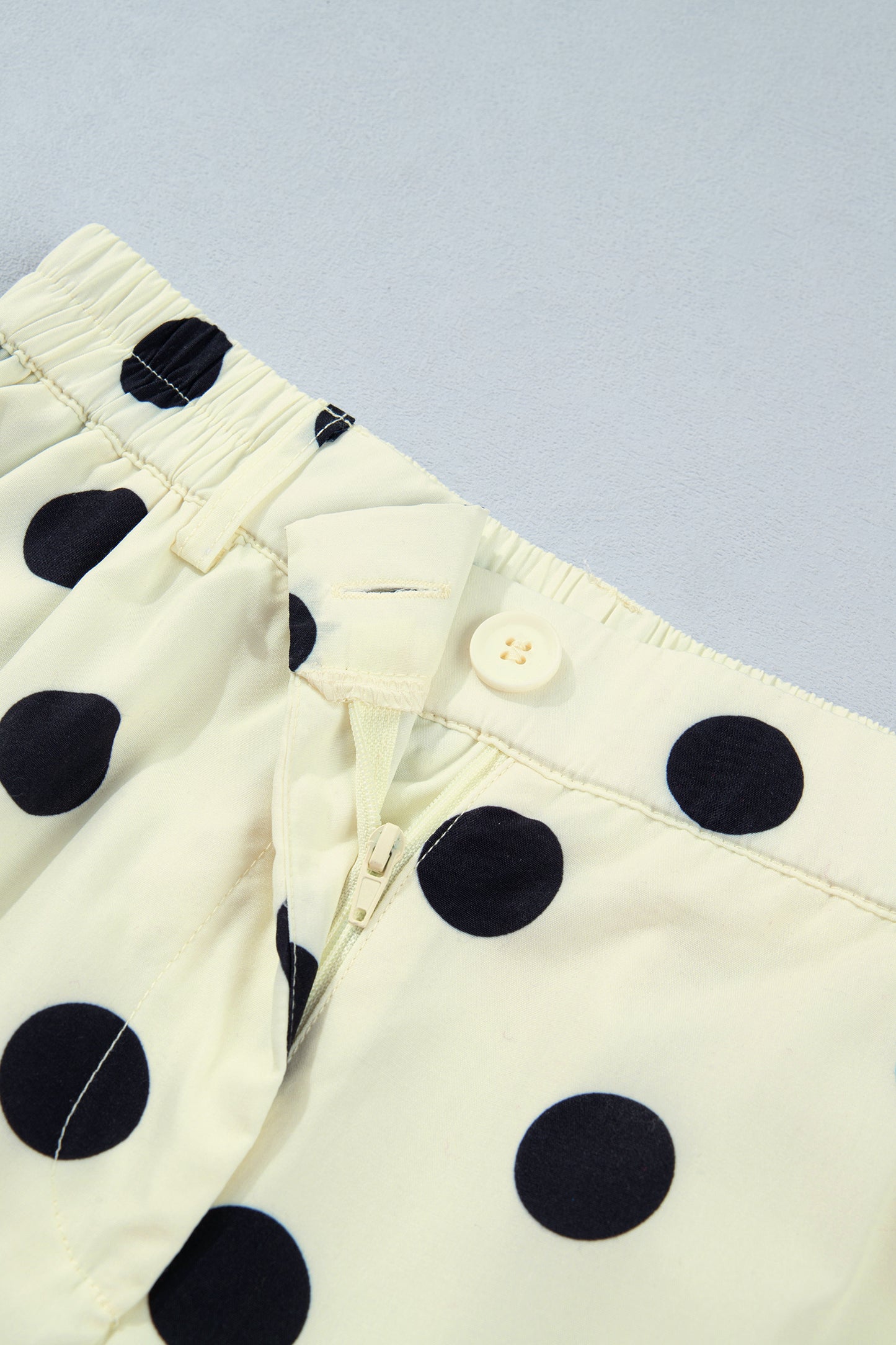 Polka Dot Pleated High Waist Harem Pants