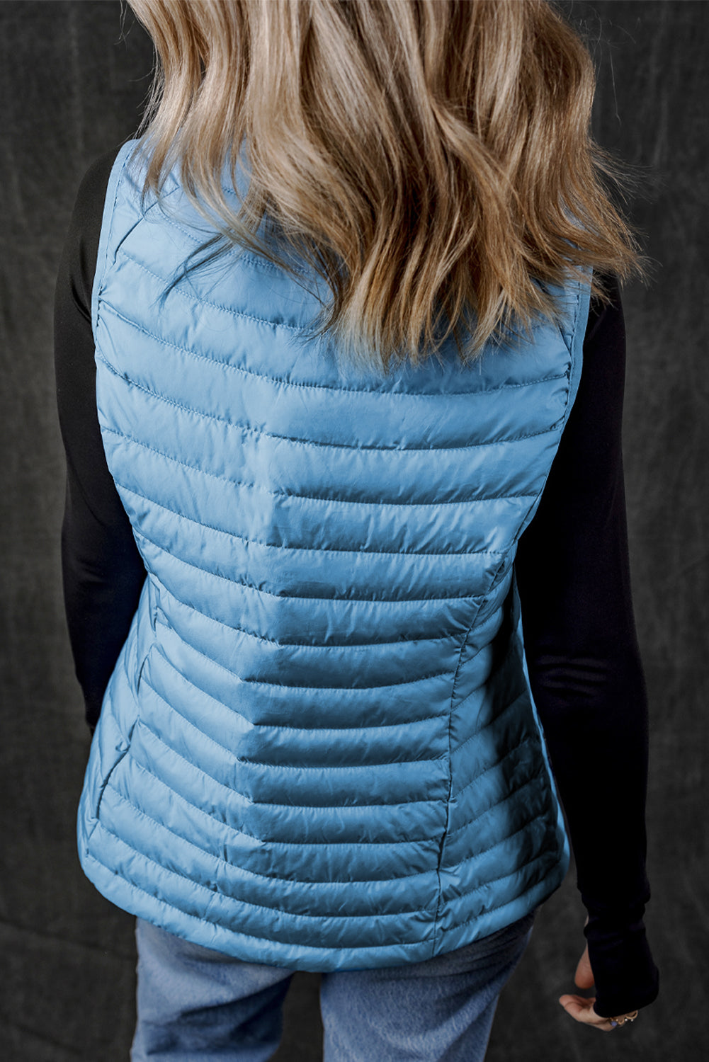 Quilted Zipped Puffer Vest