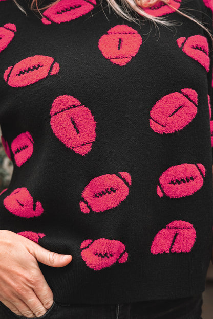 Game Day Football Short Sleeve Sweater