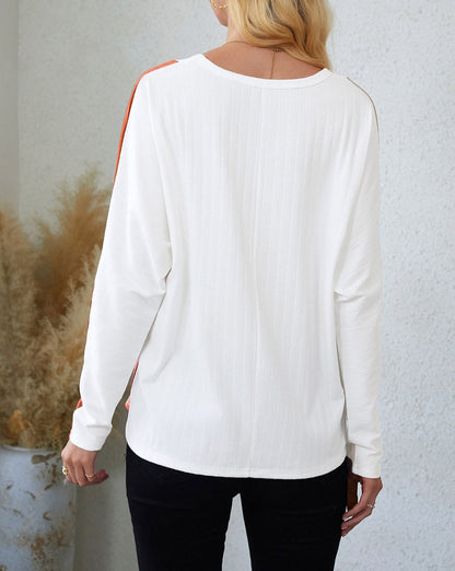 Colorblock Dolman Long Sleeve Top