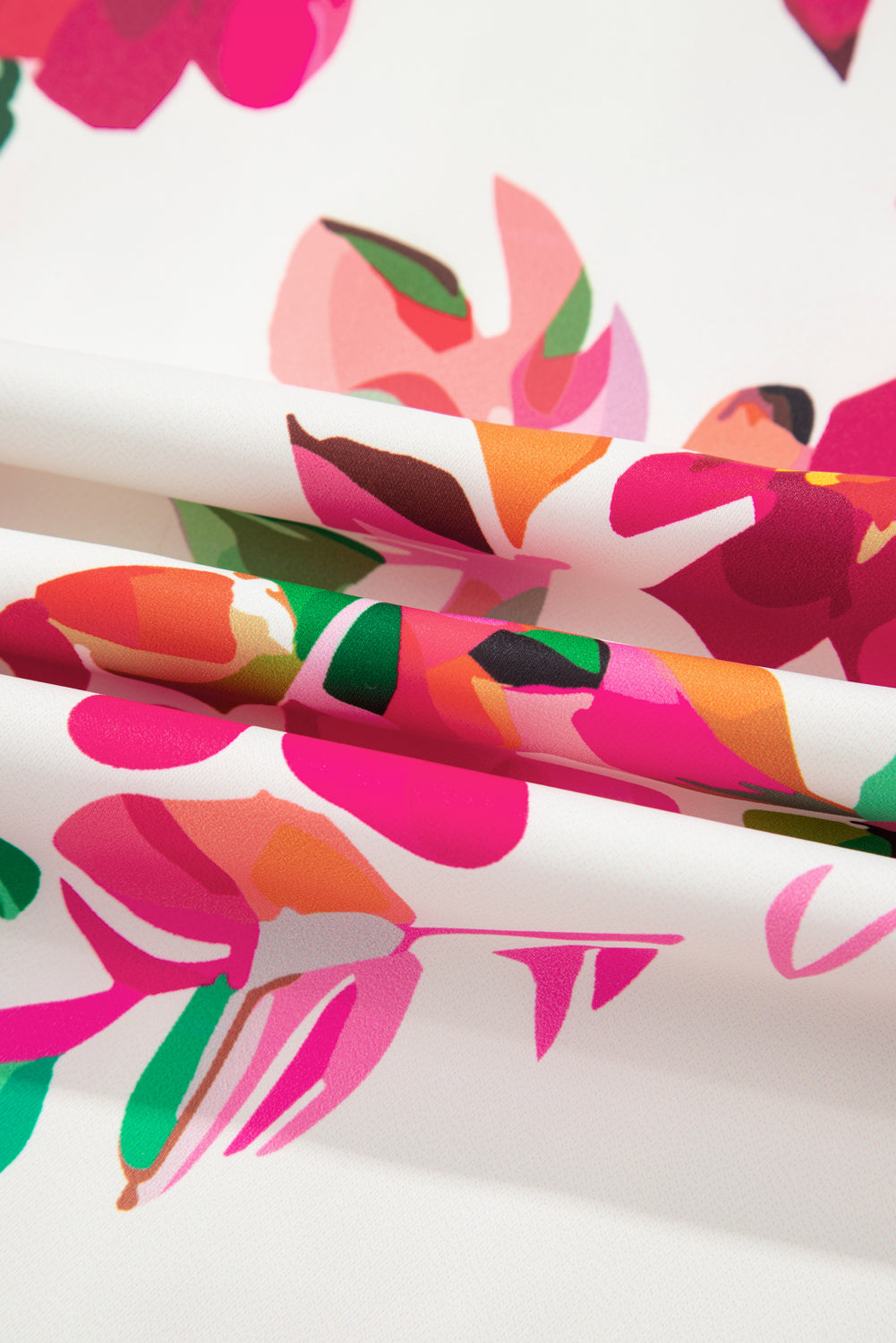 Plus Size Floral Ruffle Sleeve Buttoned Midi Dress