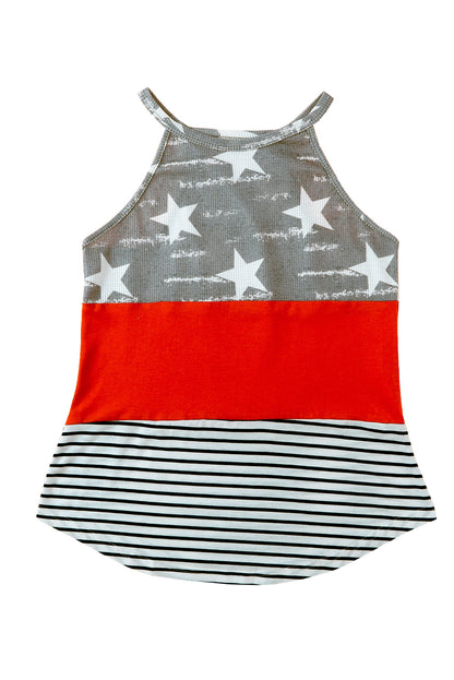 Stars and Stripes Colorblock Top