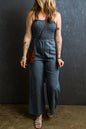 Smocked Wide Leg Jumpsuit