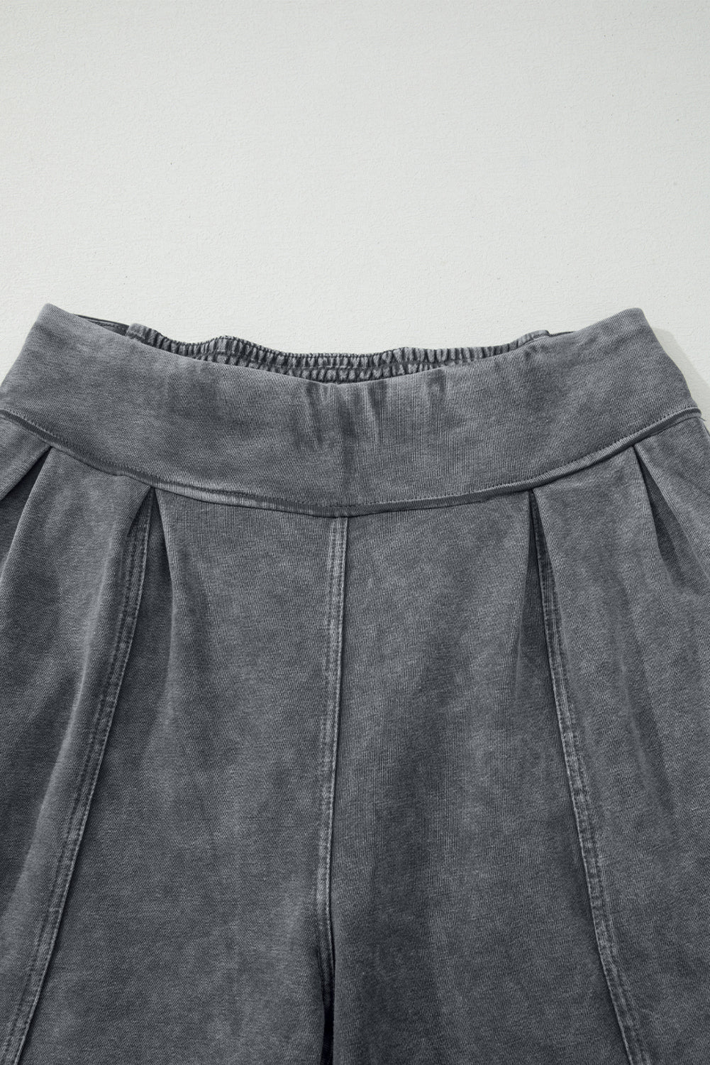 Solid Mineral Wash Jogger Style Pants