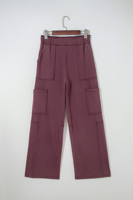 Mineral Wash Cargo Patch Pocket Utility Sweatpants