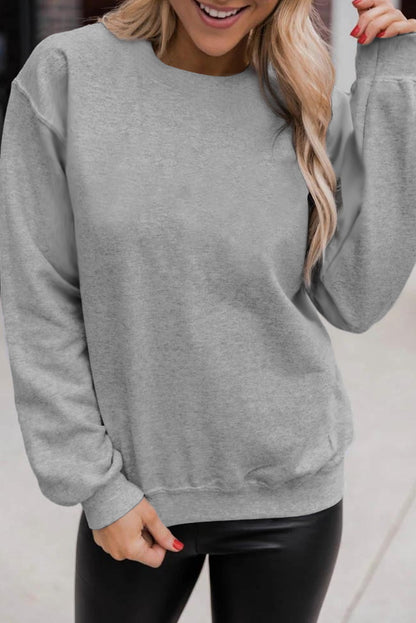 Crewneck Long Sleeve Pullover Sweatshirt