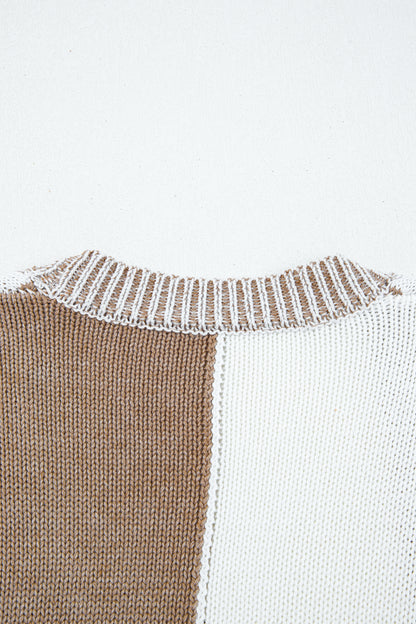 Plus Size Checker Drop Shoulder Open Front Cardigan