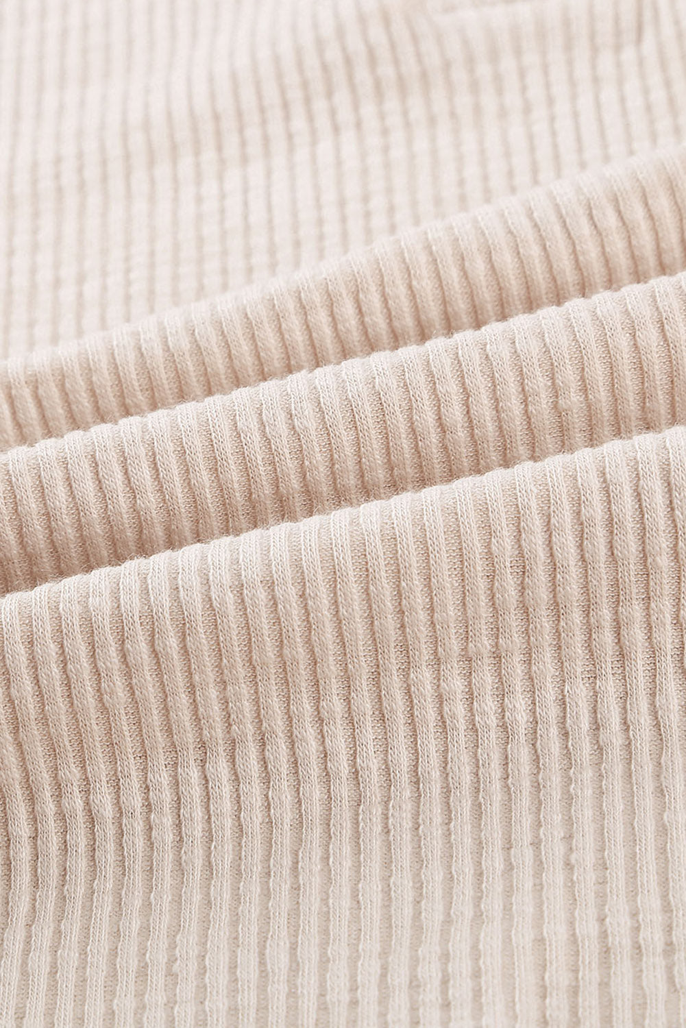 Crochet Lace Hem Sleeve Half-Button Top