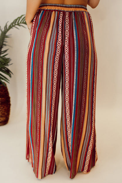 Boho Stripe Wide Leg Pants