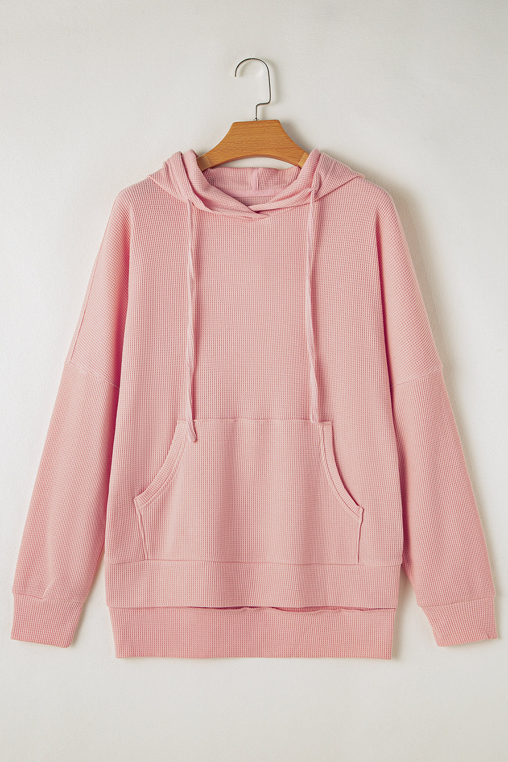 Waffle Knit Oversized Hoodie